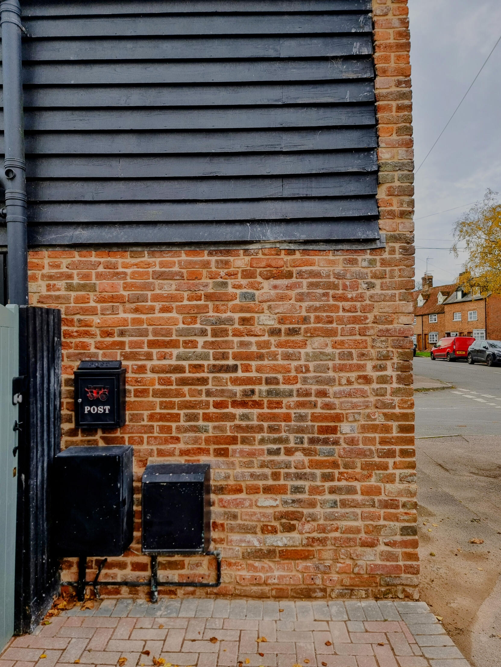 North elevation, after.