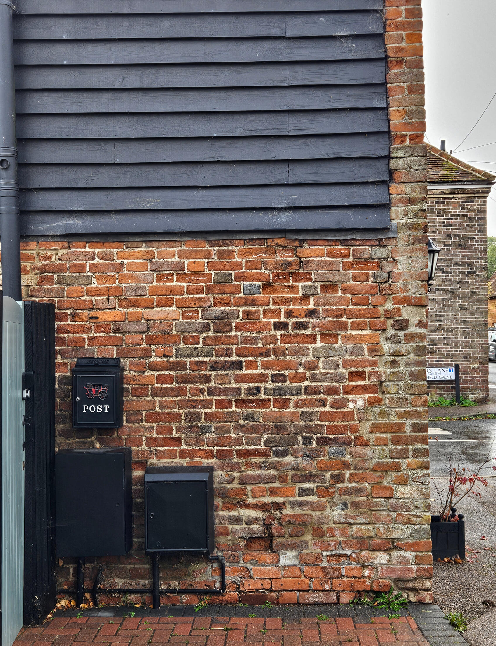 North elevation, before